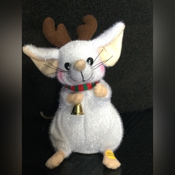Gemmy Other - ✅Vintage Gemmy Animated Musical Christmas Reindeer Mouse Singing Jingle …